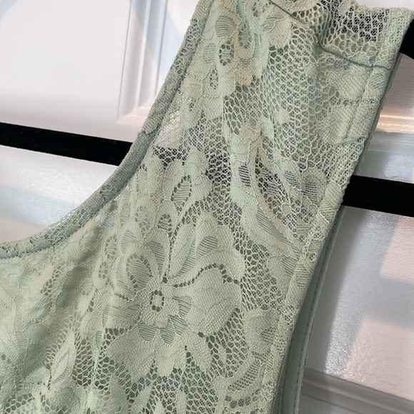 NWT Ever Pretty Classic Round Neck Backless Lace Bodice Mint Green US 16 - Picture 6 of 15
